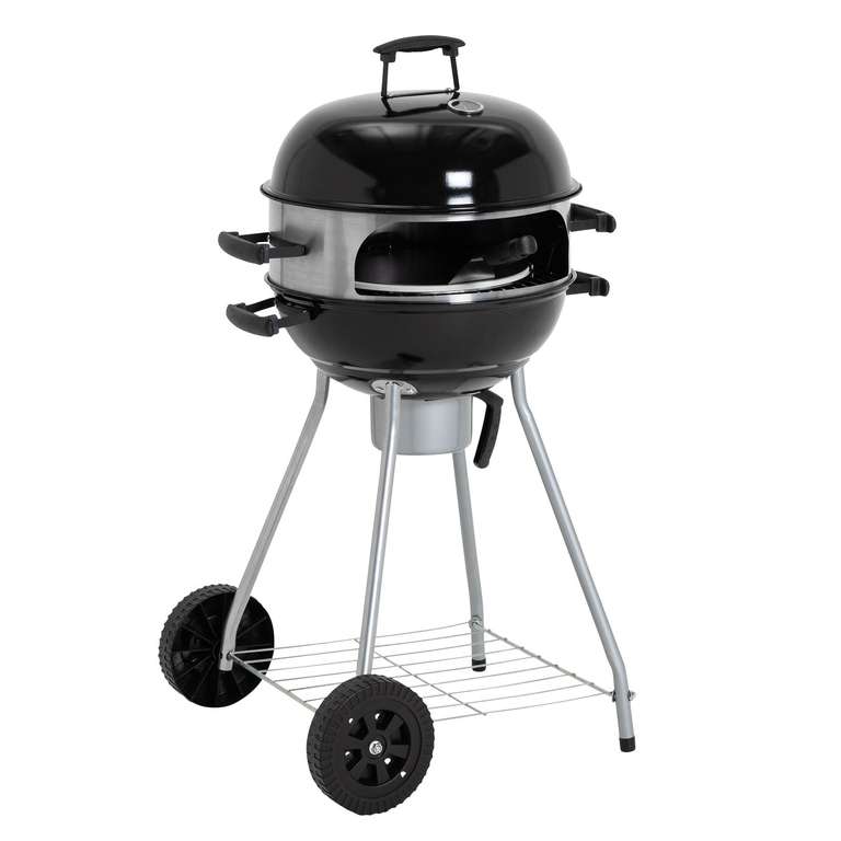 Argos Home 55cm Kettle Charcoal BBQ with Pizza Oven Free C&C