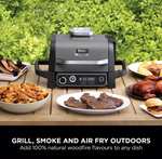Ninja Woodfire Electric BBQ Grill & Smoker OG701UK + Free Cover & Stand with Unique code