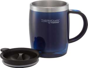 Thermos Translucent Desk Mug, Stainless Steel, Blue, S (Pack of 1), 450 ml