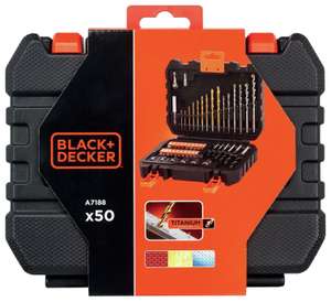 Black + Decker 50 Piece Drill, Screw and Socket Set - £15.00 + Free click & collect @ Argos