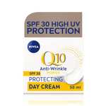 NIVEA Q10 Anti-Wrinkle Power Protecting Day Cream SPF 30 (50ml) - £4.95 / £4.46 Subscribe & Save + 10% Voucher On 1st S&S @ Amazon