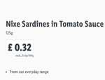 Lidl Tin of Sardines in Tomato Sauce 125g - 32p at Lidl
