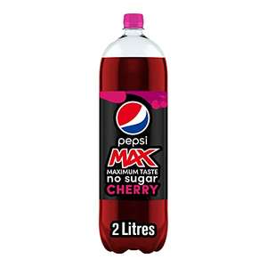 Pepsi Max Cherry, 2L - £1.25 (£1.13 or less using Subscribe & Save) @ Amazon