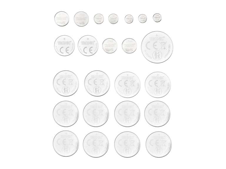 Tronic Button Cell Batteries Multipack for £2.99 at Lidl | hotukdeals