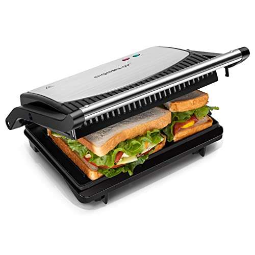 Aigostar Sandwich Toaster Panini Press, 180° Flat Open 800W - Sold by SparklEN FBA