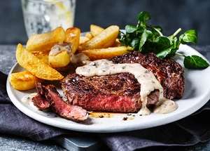 Steak and Chips Dine In for 2: 1 Main / 1 Side / 1 Sauce - £12 @ Marks & Spencer