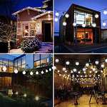 Lezonic Solar Garden String Lights Outdoor, 50 LED 7M/24Ft Waterproof 8 Modes @ DOUBSUN TECH LTD / FBA