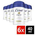 Dove Original Antiperspirant Deodorant Stick (Pack of 6) - £12 @ Amazon