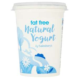 Sainsbury's Fat Free Natural Yogurt 500g - 40p @ Sainsbury's