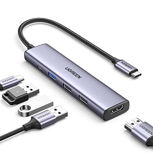 UGREEN USB C Hub, 5-in-1 with 100W Power Delivery, 4K(30Hz) HDMI, 3 USB-A Data Ports £11.89 using voucher @ Amazon / Ugreen