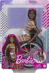 Barbie Fashionistas Doll 166 with Wheelchair & Crimped Brunette Hair £12 delivered with prime at Amazon