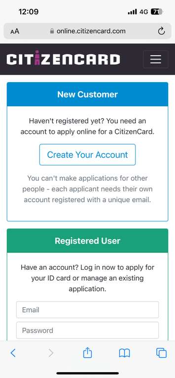 Free ID card using voucher code from CitizenCard