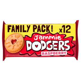 Jammie Dodgers 12 Biscuits Raspberry Flavour 210g 90p @ Iceland