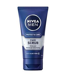 NIVEA MEN Protect & Care Exfoliating Face Scrub, Invigorating Men's Face Scrub and Face Cleanser with Aloe Vera (75ml) £2.50 @ Amazon