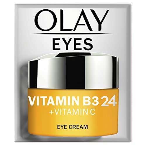 Olay Vitamin B3 24 + Vitamin C Eye Cream With Vitamin B3, Vitamin C & Peptides For Visibly Brighter Skin, 15ml £15.98 @ Amazon