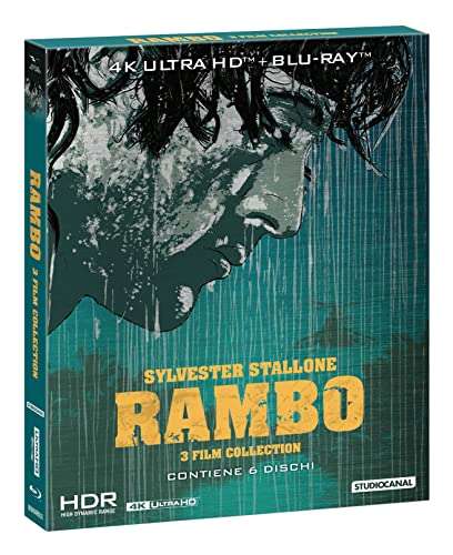 Rambo - 3 Film Collection (4K UHD + Blu-ray) with slipcase £36.38 @ Amazon Italy