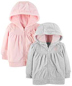 Simple Joys by Carter's Baby Girls' Hooded Sweatshirt (Pack of 2) age 6-9 months