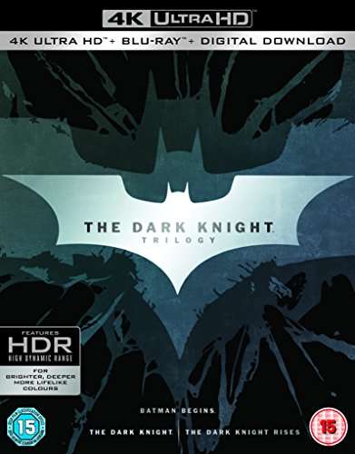 The Dark Knight Trilogy [Batman] [4K Ultra-HD] [2012] [Blu-ray] EU £23.86 delivered @ Rarewaves