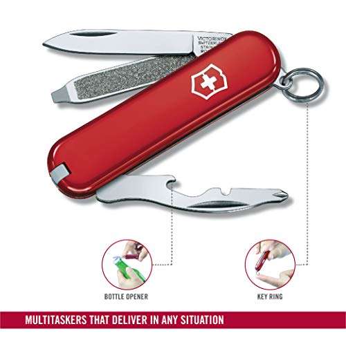 Victorinox Rally Swiss Army Knife Small, Multi Tool, 9 Functions