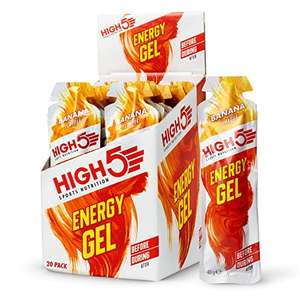 HIGH5 Energy Gel Quick Release Energy On The Go from Natural Fruit Juice (20 x 40g Sachets) - £8.70 + £4.99 non prime @ Amazon
