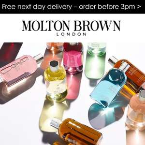 Free Next Day Delivery / No Min Spend / Works on Sale + Possible Free Samples - EG: 300ml Lemon and Mandarin Hand Wash £12 @ Molton Brown