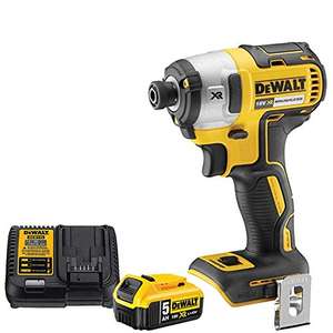Dewalt DCF887N 18V XR Brushless Impact Driver with 1 x 5.0Ah Battery & Charger £90 at Amazon