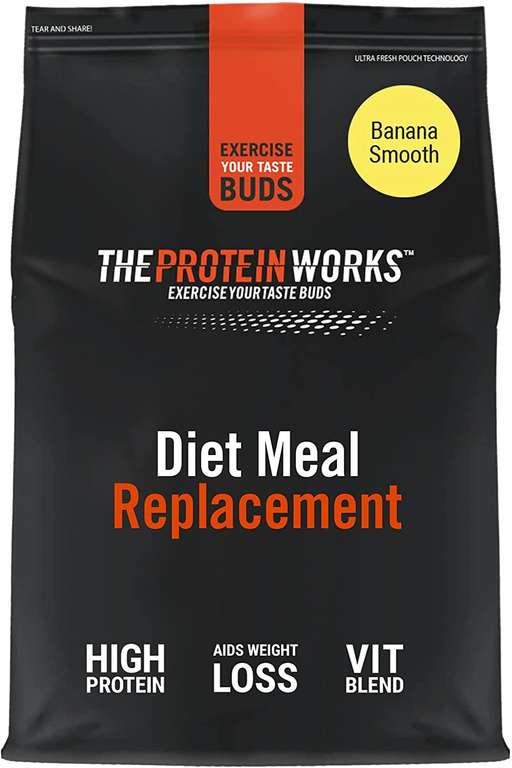 The Protein Works Diet Meal Replacement Extreme 2kg Banana Smooth - £8.18 (+£4.49 Non Prime) @ Amazon
