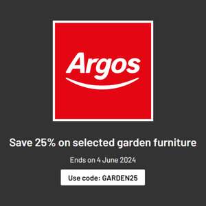 25% Off Garden Furniture W/Code + Free Click & Collect