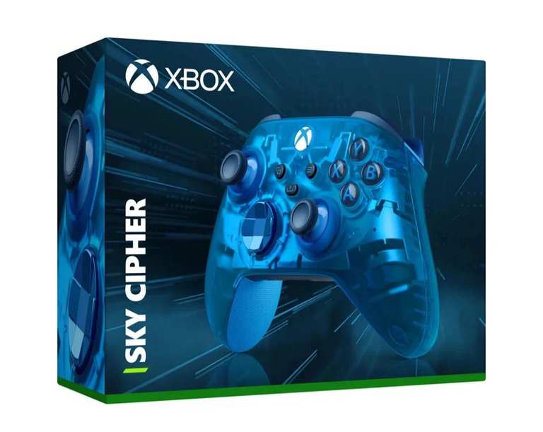 Xbox One Wireless Controller - Sky Cipher Cypher Blue Limited Edition - Opened - With Code - Sold by 3_pin_plug_outlet (UK Mainland)