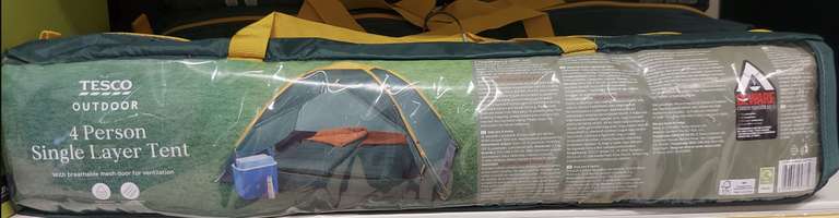Tesco 4 person single layer tent £8.50 In-Store at Tesco, Widnes