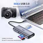 SSK USB C Docking Station 3 Monitors, 9 in 1 Single 8K/Dual 4K60Hz USB C Hub/100W PD (w/voucher) @ SSK Corporation Direct FBA