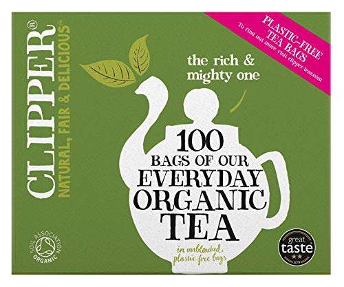 Clipper Organic Everyday 100 Teabags in unbleached teabags Reduced to £1.80 @ ASDA (Halifax)