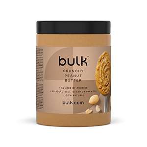 Bulk Natural Roasted Peanut Butter Tub, Crunchy, 1 kg x 4 for £17.58 / £14.38 S&S with voucher @ Amazon
