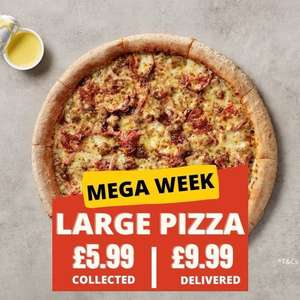 Any Large Pizza £5.99 Collected / £9.99 Delivered @ Papa Johns Selly Oak Birmingham