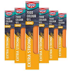 Dr. Oetker Extra Strong Orange Food Colour Gel, 90 g, Pack of 6x15g £3.12 @ Amazon