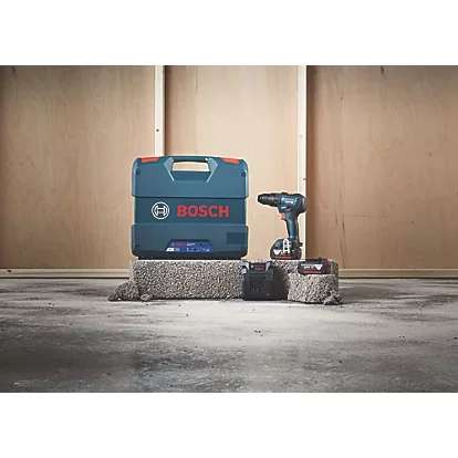 Bosch GSB 18V-55 18V Coolpack Brushless Cordless Combi Drill with 2 X 5.0AH Li-ion Batteries, Charger & Case - Free Click & Collect