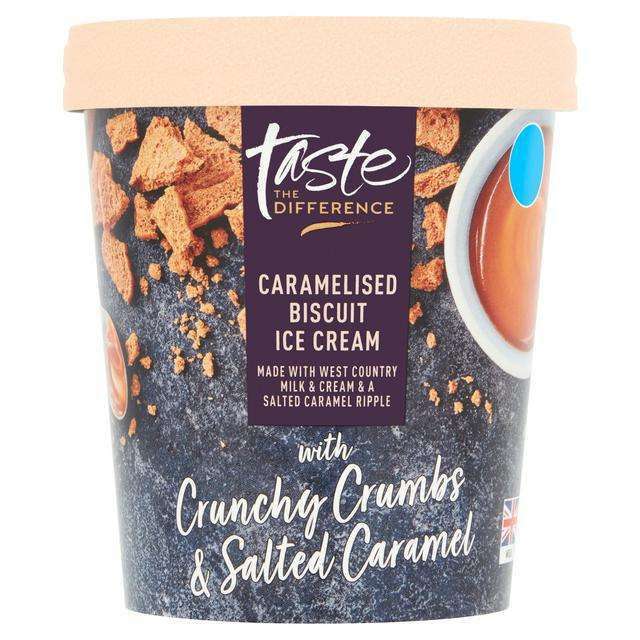 Taste The Difference 480ml Caramelised Biscuit Ice cream - 63p instore @ Sainsbury's, Fulham Wharf