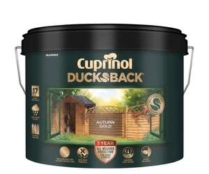 Cuprinol 5 Year Ducksback Paint - 9 Litres - Variety of Colours - £18 Free Click & Collect @ Homebase