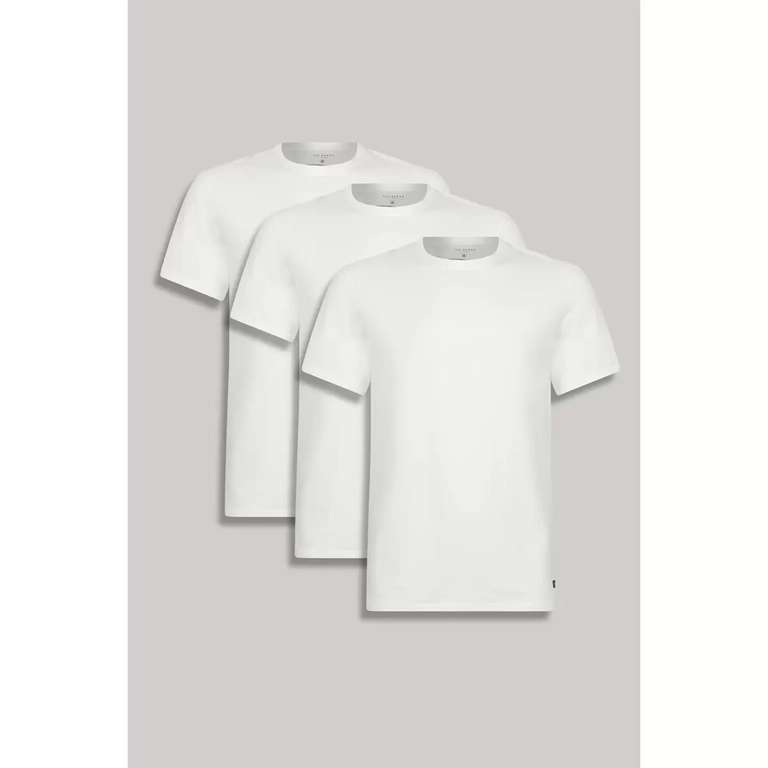 3 Pack - Ted Baker Men's T-Shirt (Black/White) - S/M/L (£17.98 online / £11.98 instore)