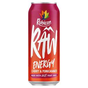 Rubicon Raw Energy Cherry & Pomegranate 500ml (100% cashback Shopmium App)