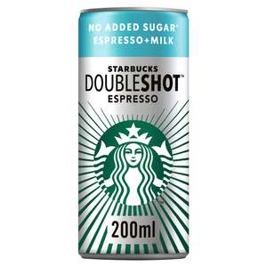 Starbucks DoubleShot Espresso No Added Sugar Iced Coffee Drink 200ml