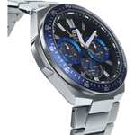 Casio Edifice Men's Stainless Steel Bracelet, Chronograph (100m), Solar Powered Sapphire Display Watch - £80 @ H Samuel