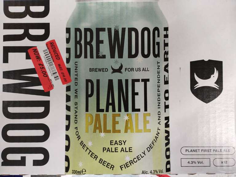Brewdog Planet Pale Ale, 12 x 330ml, £5 instore @ Asda Oadby (Leicestershire)