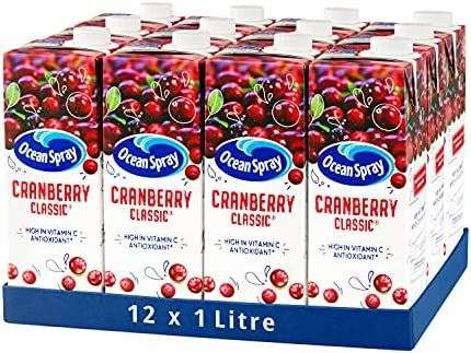 Ocean Spray Classic Cranberry Juice Drink, 1L Carton (12-Pack) £12 (discount applied at checkout) @ Amazon