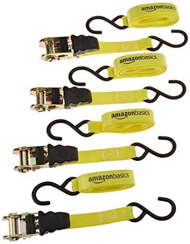 Amazon Basics Ratchet Strap, Pack of 4, Rachet - £13.08 @ Amazon