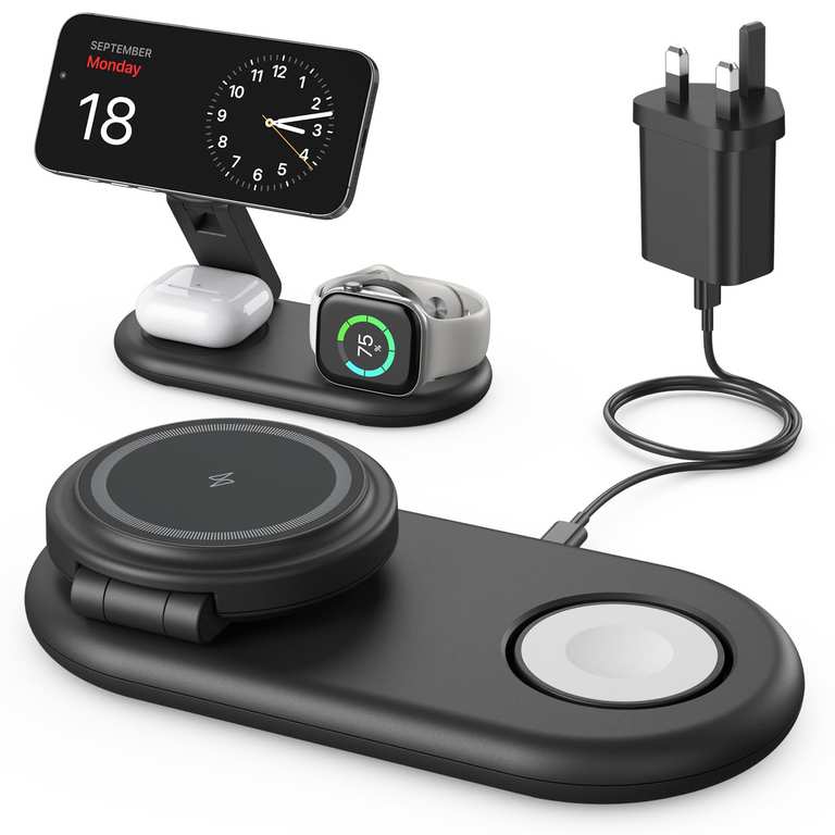 3 in 1 Wireless Charging Station for Apple - W/Voucher - Sold by SAMANTHA SARAH LIMITED / FBA
