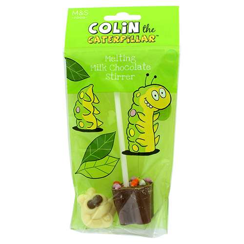 Colin The Caterpillar Hot Chocolate Stirrer was £2 now - 50p @ Marks & Spencer Lincoln