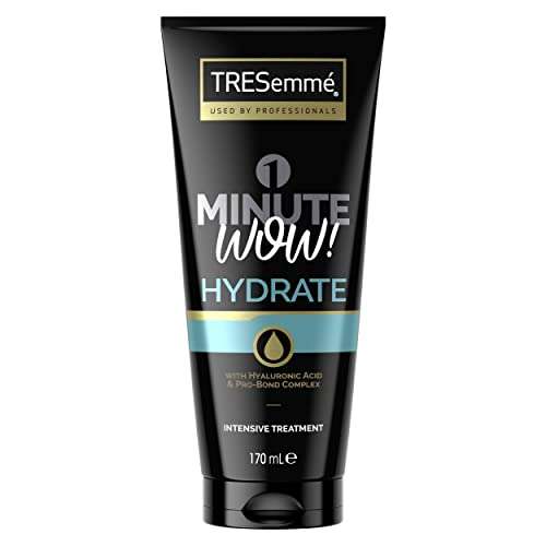 TRESemme 1 Minute WOW Hydrate Intensive Hair Treatment 170ml : £1.25 (£1.19/£1.06 S&S) + 5% Voucher On 1st S&S @ Amazon