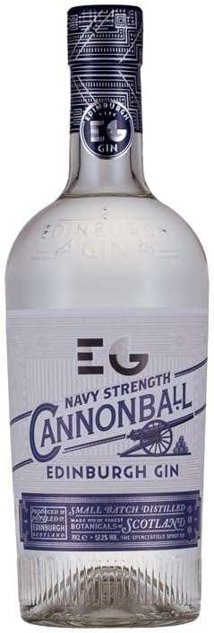 Ian Macleod Distillers Edinburgh Gin Navy Strength Cannonball Gin 57.2% ABV 70cl (£26.99 with S&S)