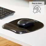 Fellowes Mouse Mat Wrist Support - Black